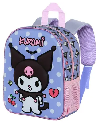 Obrázek produktu pro Batoh Hello Kitty a přátelé, Kuromi, rebel, 3D, 30 cm