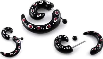 Produktbild von Fake Ohr Spirale Expander Acyl Black Dehnung Piercing - ZER046 - 3.0 Millimeter