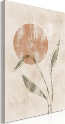 Produktbild von Italienischer Leinwand Leinwandbild - Autumn Sunrise (1 Part) Vertical 60x90 cm Blätter b-A-0906-b-a