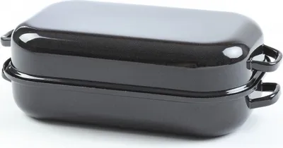 Produktbild von Beidseitig emaillierte Sfinx-Backform Größe 25 cm (Innenmaß), Blechstärke 0,8 mm - Belis