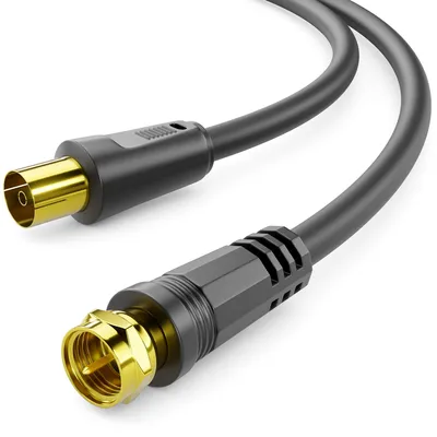 Produktbild von deleyCON 10m SAT TV Antennenkabel Koaxial Kabel F-Stecker auf IEC Buchse