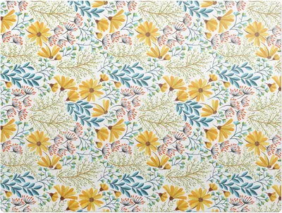 Obrázok produktu pre Vintage Kvetinový Vzor– Ochranná podložka na podlahu – Podložka pod stoličku – 120 x 90 cm – Protišmyková podložka na tvrdé podlahy