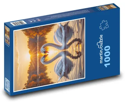 Obrázek produktu pro martinpuzzle - Puzzle 1000 - Labutě - Valentýn, láska