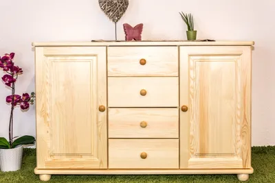 Produktbild von Sideboard, Kommode - Farbe: Natur, Breite: 121 cm