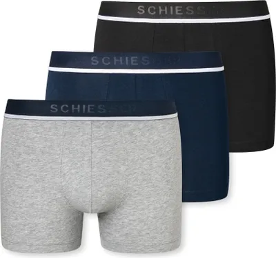 Produktbild von Schiesser Herren 3 Pack Boxershorts Baumwolle Multipack - 95/5
