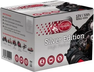 Produktbild von rundutec Starterbatterie 12V 2,3Ah 30A/EN Motorrad Batterie
