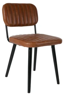 Produktbild von Feliz Lifestyle Feliz Lifestyle Jake Worn Esszimmerstuhl Kunstleder Braun
