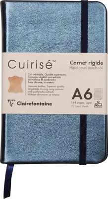 Produktbild von Clairefontaine 4x Notizbuch 72 Blatt blanko, A6 10,5x14,8cm Indigo 400099C