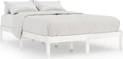 Produktbild von vidaXL Massivholzbett Weiß 180x200 cm