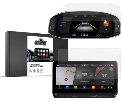 Produktbild von Keramische Autodisplayfolie 2in1 für Cupra Formentor 2w1 12" (2020-...), Grizz Protector
