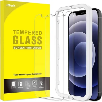 Immagine prodotto di Pellicola protettiva in vetro temperato per iPhone 12/12 Pro da 6,1 pollici, confezione da 2 pezzi