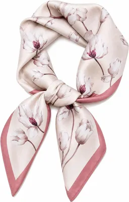 Zdjęcie produktu dla Satynowa chusta/bandana, 70x70 cm - lekka, kwadratowa - do włosów i szyi