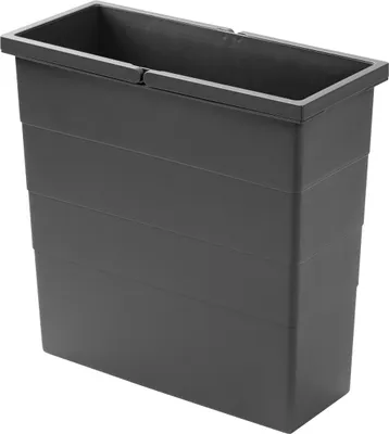 Image de Seau intérieur Hailo 18 litres 1132969 gris foncé 385 x 166 x 380 mm