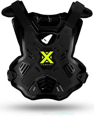 Produktbild von UFO PLAST Brustprotektor "X-Concept" Im vorderen B schwarz