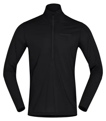 Produktbild von Norrøna Falketind Equaliser Ull Zip Neck Herren Merino Midlayer schwarz M