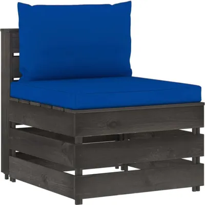 Produktbild von Möbel Modulares Mittelsofa mit Kissen Grau Imprägniertes Holz - Gartenstühle 3068130