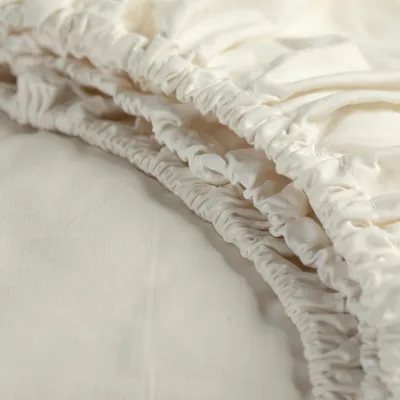 Produktbild von Cinderella Weekend - Topper-Spannbettlaken (bis 15 cm) - Baumwolle - 200x210 cm - Ivory