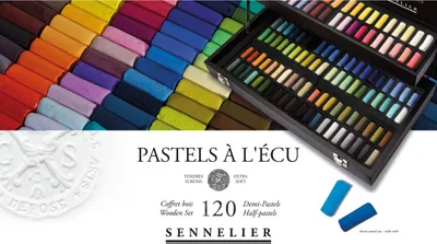 Sennelier Schwarzholzkasten 120 1/2 Softpastelle Ecu N132272.00