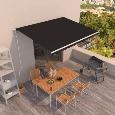 Immagine prodotto di Maison Exclusive - Tenda da sole a scomparsa automatica 400x350 cm antracite