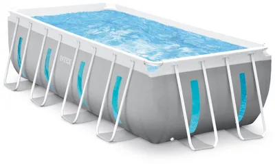 Produktbild von INTEX 26770GN Prism Frame Clearview Rectangular Pool rechteckig 400x200x122cm
