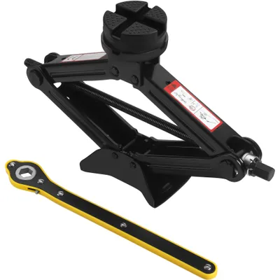 Produktbild von KRAFT&DELE | Wagenheber, 2.5T 115-430mm, Scherenwagenheber für Auto mit Gummiauflage, Ideal für Wartung und Reparatur