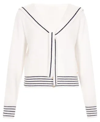 Produktbild von CALEY Damen Strickjacke - Weiss, M/L