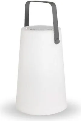 Produktbild von LED Tischleuchte außen Akku mit Lautsprecher Dimmer Farbwechsel RGBW 30 cm hoch IP43 tragbare Tischlampe Garten Balkon