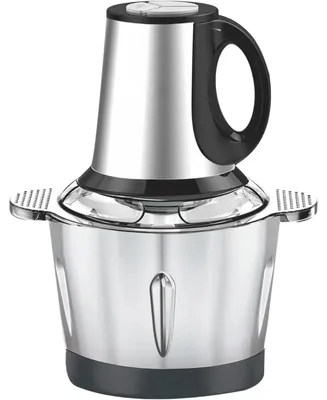 Küchenmaschine 500 W, 3 l, 4 Edelstahlmesser, 2 Geschwindigkeiten