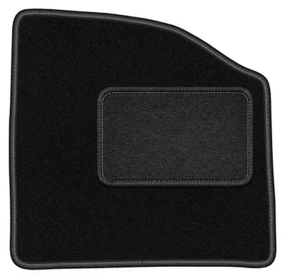 Productafbeelding van Velours bestuurdersmat voor Microcar Virgo – zwart, op maat – Wielganizator LUX