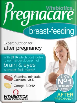 Zdjęcie produktu dla Vitabiotics Pregnacare Breast-feeding dla mam karmiących piersią, 84 tabletki/kapsułki