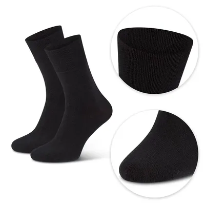 Produktbild von Diabetiker Socken foot-art care:line 97% Baumwolle Uni schwarz Gr. 47/50