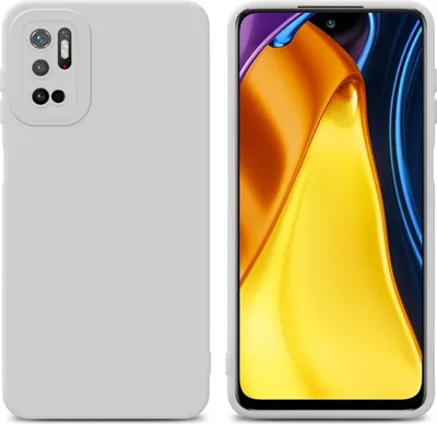 Produktbild von Cadorabo Hülle für Xiaomi RedMi NOTE 10 5G / POCO M3 PRO 5G Schutz Hülle in Weiß TPU Silikon Etui Case Handyhülle