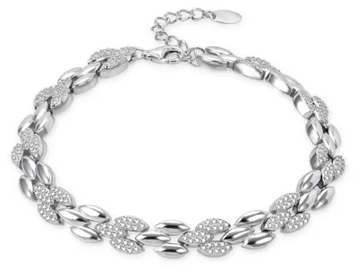 Produktbild von Unverwechselbares Silberarmband mit Zirkonen AGB758/21