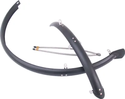 Produktbild von Sunny Rad Plastikkotflügelset 28 Zoll KS 45 mm Matt Schwarz