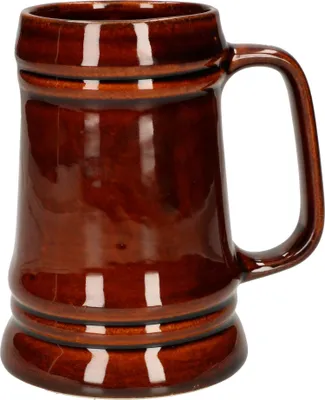 Produktbild von KOTARBAU® Keramik Bierkrug Bierseidel mit Handlichem Griff Steinkrug 0,5 L