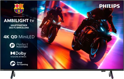 Produktbild von Philips Ambilight 55MLED910/12, 139,7 cm (55"), 3840 x 2160 Pixel, QD-Mini LED, Smart-TV, WLAN, Schwarz