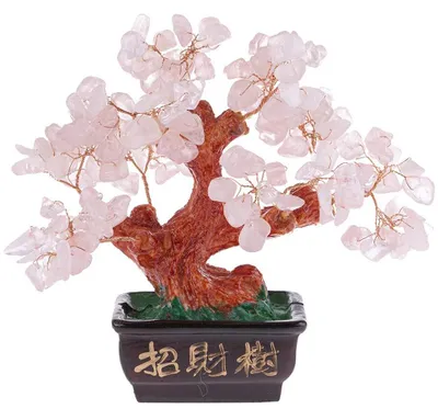 Immagine prodotto di lachineuse – Albero tradizionale del Feng Shui – Quarzo rosa – Feng Shui: amore e felicità