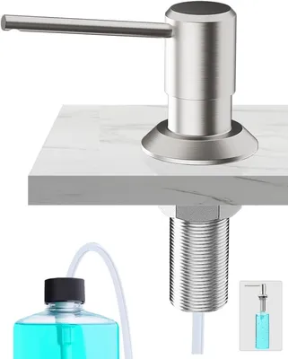 Produktbild von Seifenspender Küche Einbau, Spülmittelspender Küche für Spülbecken