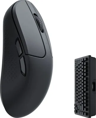Produktbild von Keychron M3M-A4, rechts, RF Wireless + Bluetooth + USB Type-C, 26000 DPI, Schwarz