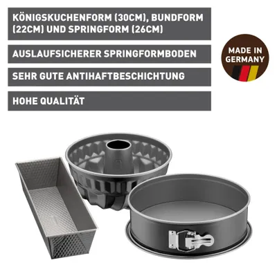 Produktbild von KAISER Inspiration Backformen-Set, 3-teilig 3201006376 4006932755373