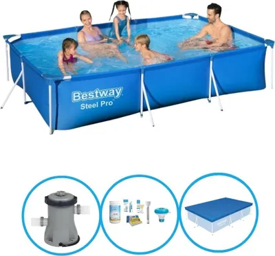Produktbild von Bestway Pool Steel Pro - Poolpaket - 300x201x66 cm