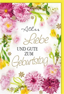 Produktbild von SUSY CARD Geburtstagskarte "Gerberakranz"