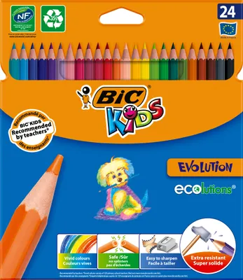Image de Bic Evolution ECOlutions crayons 24 couleurs