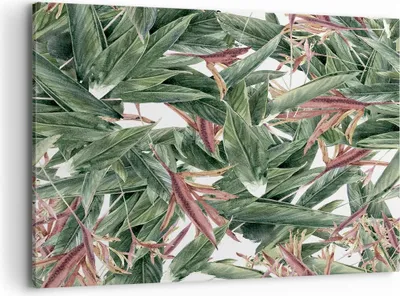 Produktbild von Bild auf Leinwand - Leinwandbild - Pflanze Blatt Blume - 120x80cm - Wand Bild - Wanddeko - Leinwanddruck - Bilder - Kunstdruck - Wanddekoration - Leinwand bilder - Wandkunst - AA120x80-3844