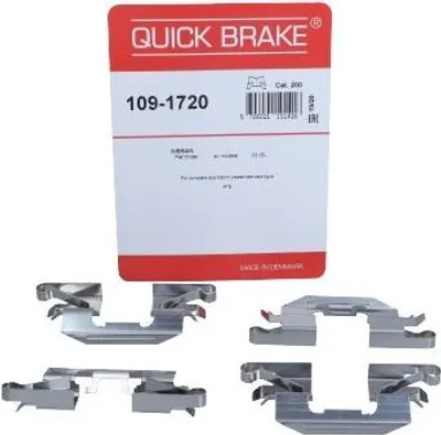 Produktbild von QUICK BRAKE 109-1720 Zubehörsatz Scheibenbremsbelag Hinten für NISSAN NP300 Navara Pickup (D40) für MAZDA CX-7 (ER)