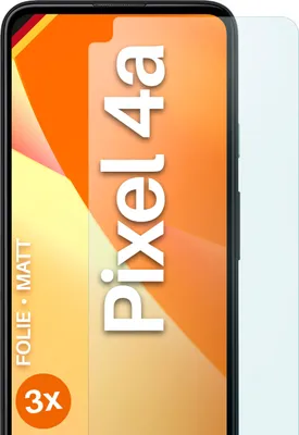 Produktbild von moex® 3x Schutzfolie kompatibel mit Google Pixel 4a - Displayschutzfolie Anti Reflex Folie, Matt