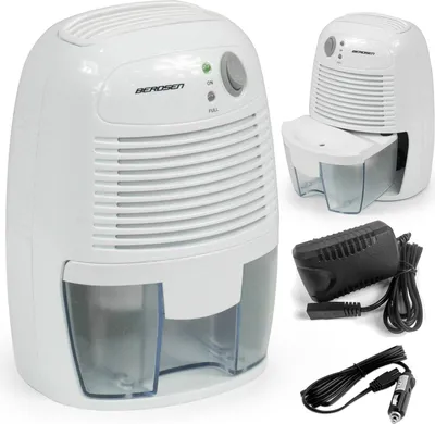 Image de Déshumidificateur d'air - absorbeur d'humidité avec adaptateur voiture Berdsen BR-68W blanc