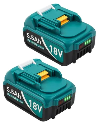 2er-Pack 18V 5500mAh Li-Ion Akku, Ersatz für BL1850