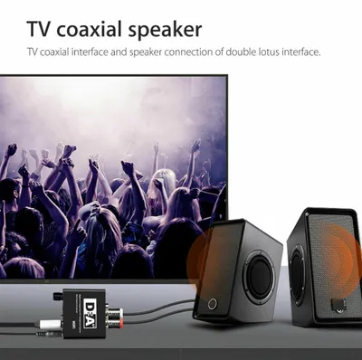 Image de Convertisseur DAC, adaptateur audio optique et coaxial, commutateur à deux voies