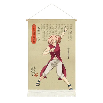 Produktbild von Naruto Anime Rollbild / Kakemono | Ninja Poster | 39x65cm | Motiv: Sakura Haruno